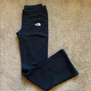 Black North Face fleece sweatpants